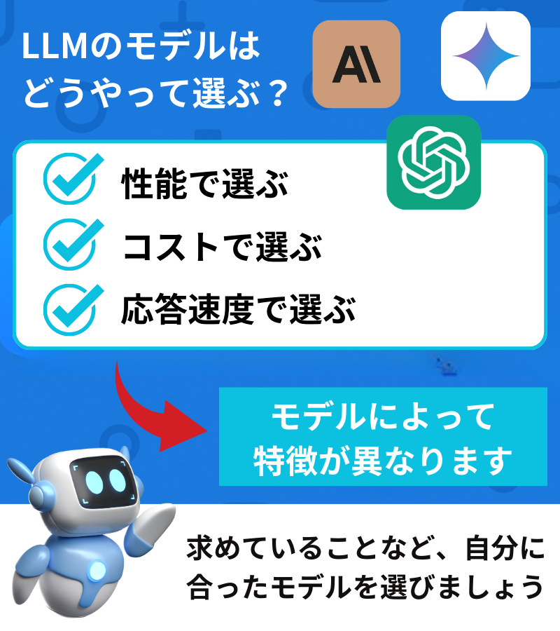 LLMのモデルはどうやって選べばいい?